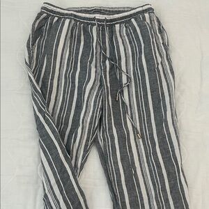 Ellen Tracy Black and White Striped Women's Pants
